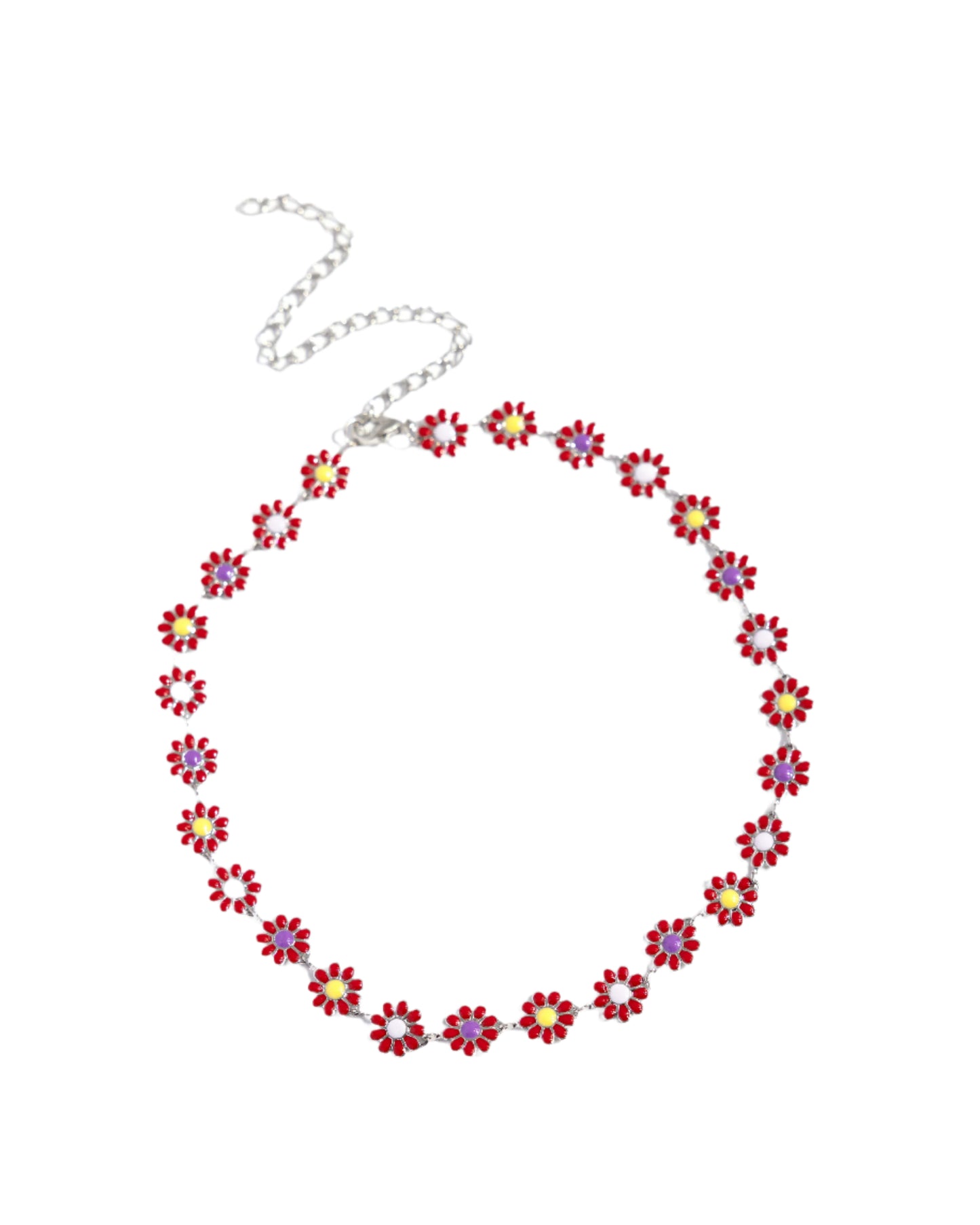 Paparazzi Necklaces - Floral Falsetto - Red