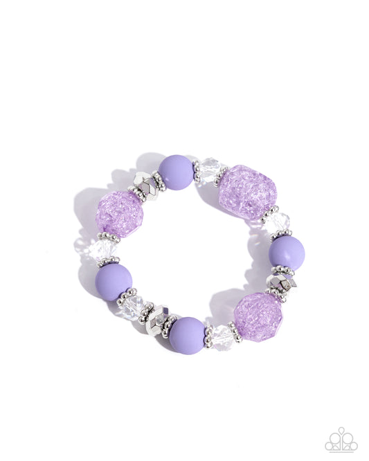 Paparazzi Bracelets - Sweetly Shattered - Purple