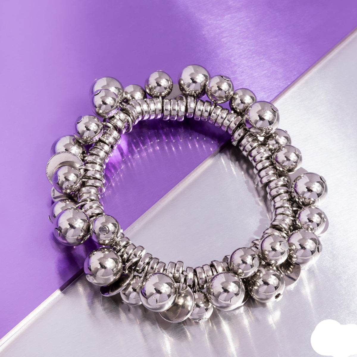 Paparazzi Bracelets - Bauble Beginning - Silver - B451