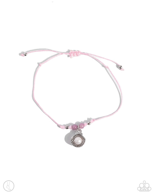 Paparazzi PREORDER Anklets - Oyster Overture - Pink