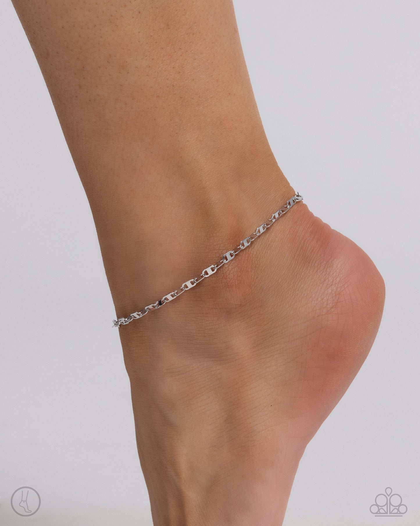Paparazzi Anklets - Linked Legacy - Silver
