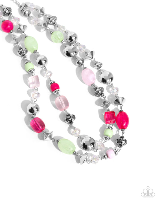 Paparazzi PREORDER Necklaces - Playful Past - Pink