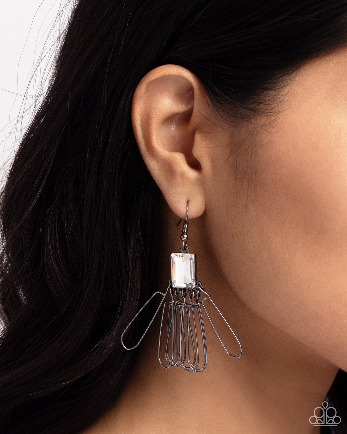 Paparazzi Earrings - Factory Flair - Black