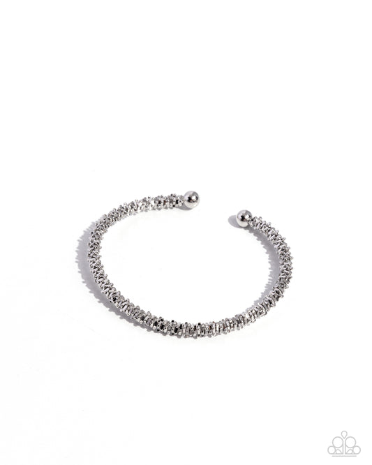 Paparazzi PREORDER Bracelets - Twisted Trenchant - Silver