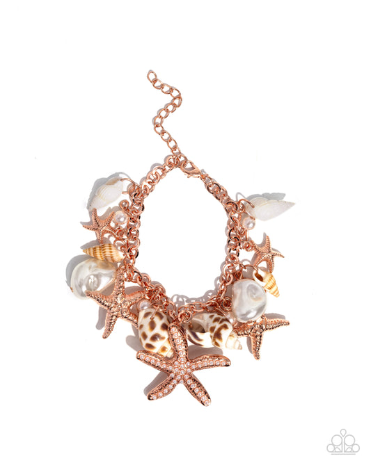 Paparazzi Bracelets - Seashell Song - Copper
