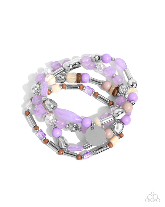 Paparazzi Bracelets - Cloudy Chic - Purple