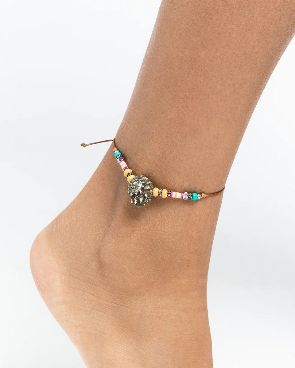 Paparazzi Anklets - Break the Shell - Yellow