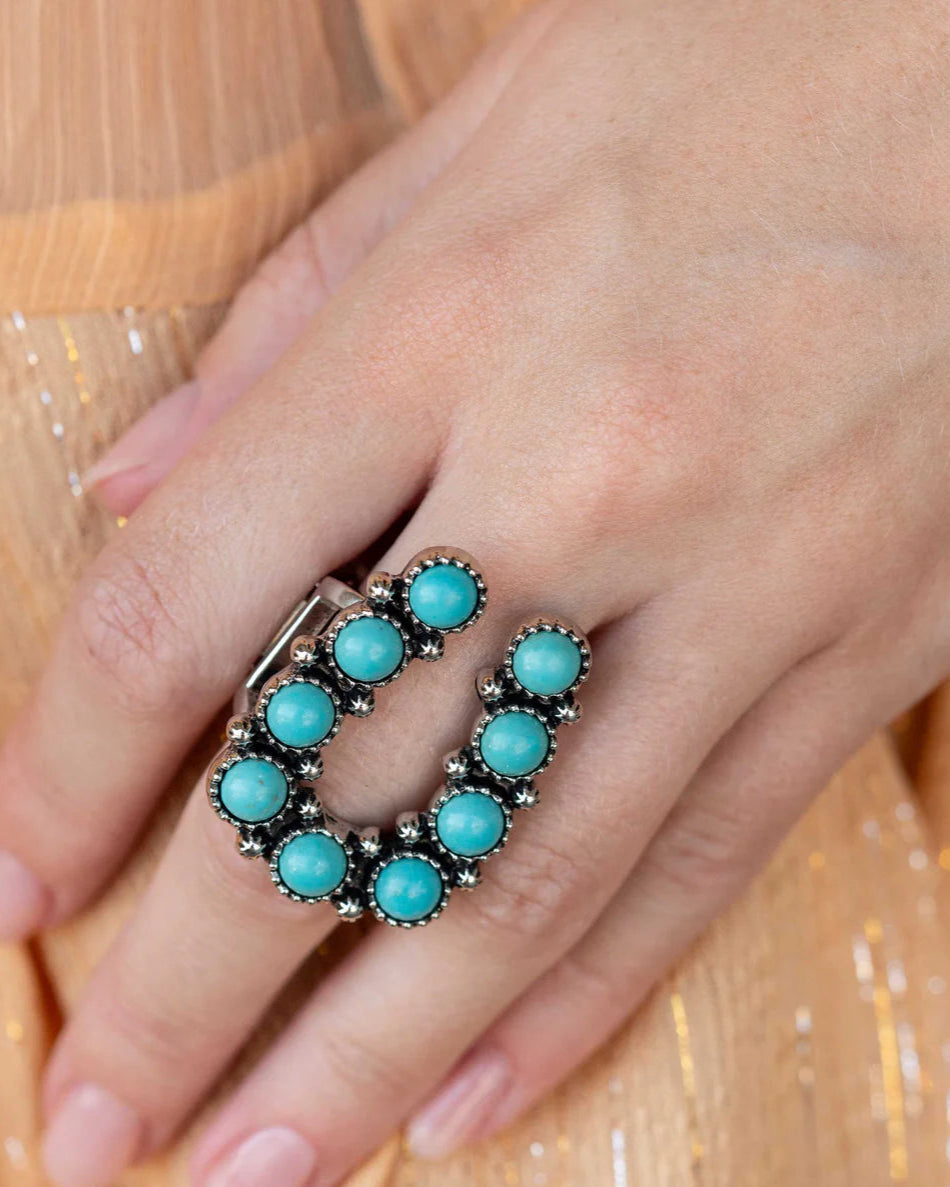 Paparazzi Fashion Fix Rings - Wild West Whisper - Blue