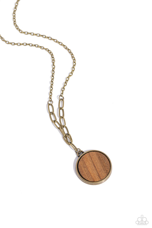 Paparazzi Necklaces - Woodnt Dream of it - Brass