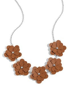 Paparazzi Necklaces - Balance of Flower - Brown - N3554