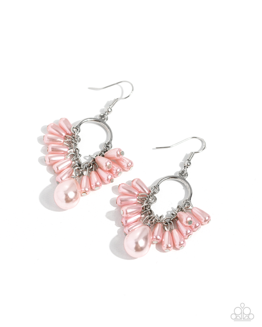 Paparazzi Earrings - Ahoy There! - Pink