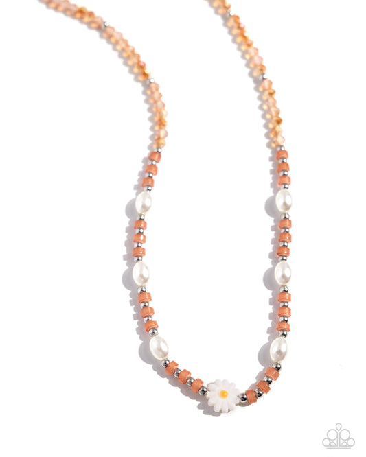 Paparazzi PREORDER Necklaces - Daisy Deal - Orange