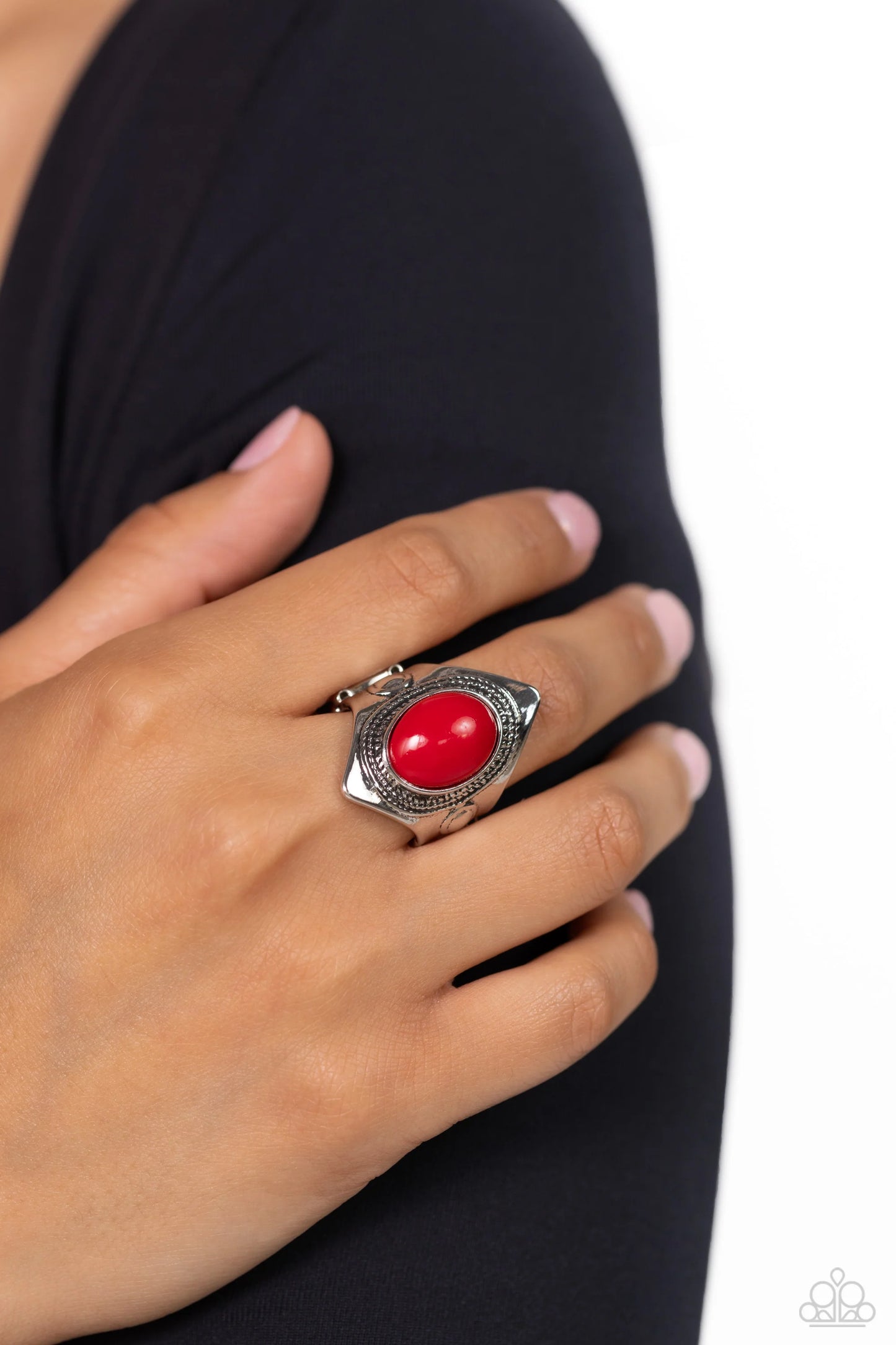 Paparazzi Rings - Safari Sightseer - Red