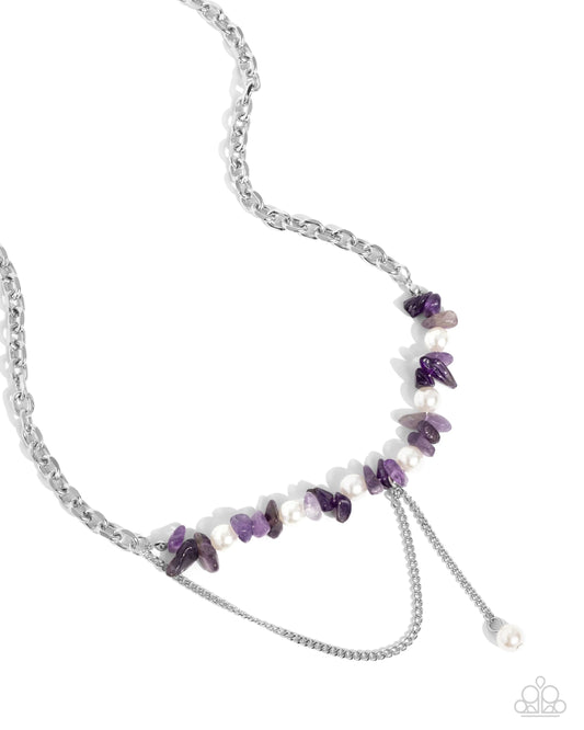 Paparazzi Necklaces - Nostalgically Noble - Purple