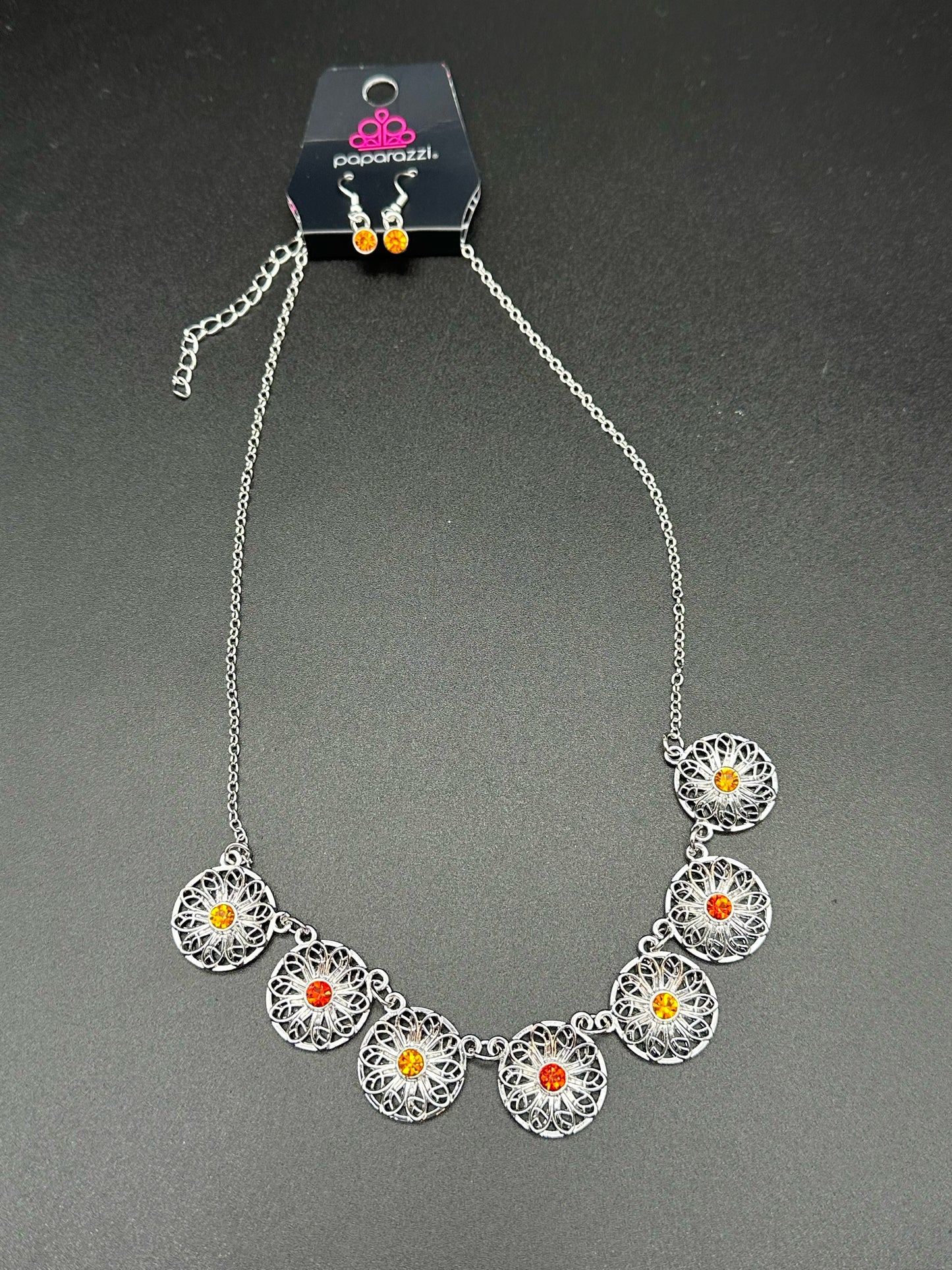 Paparazzi Necklaces - Garden Greetings - Orange - Fashion Fix Exclusive