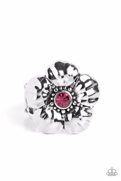Paparazzi Rings - Bloom Bloom Pow - Pink - Fashion Fix Exclusive