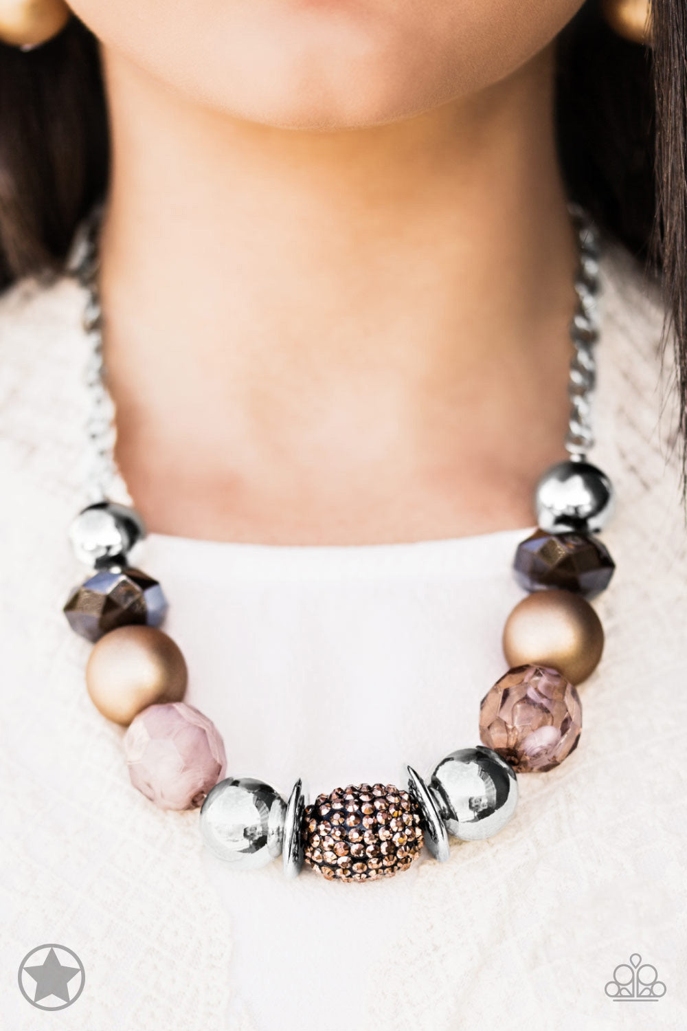 Paparazzi Blockbuster Necklaces - A Warm Welcome - Copper