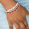 Paparazzi Bracelets - Girly Girl Glamour - Red