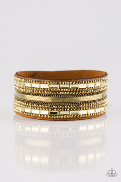 Paparazzi Urban Collection - Teasingly Tomboy - Brass