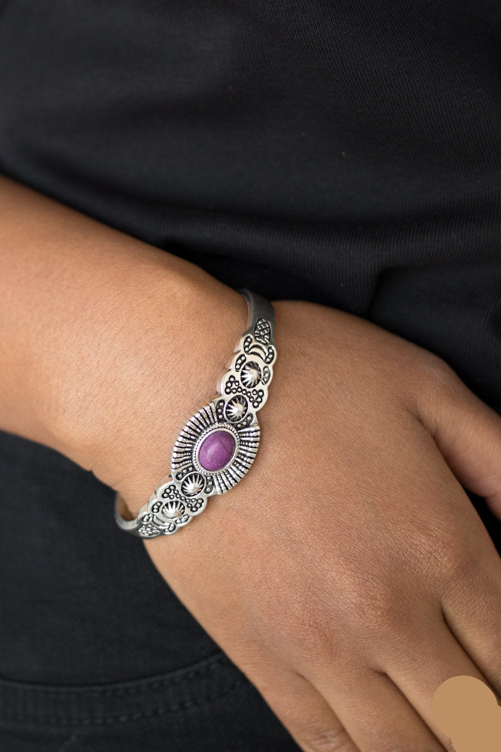Paparazzi Bracelets - Wide Open Mesas - Purple
