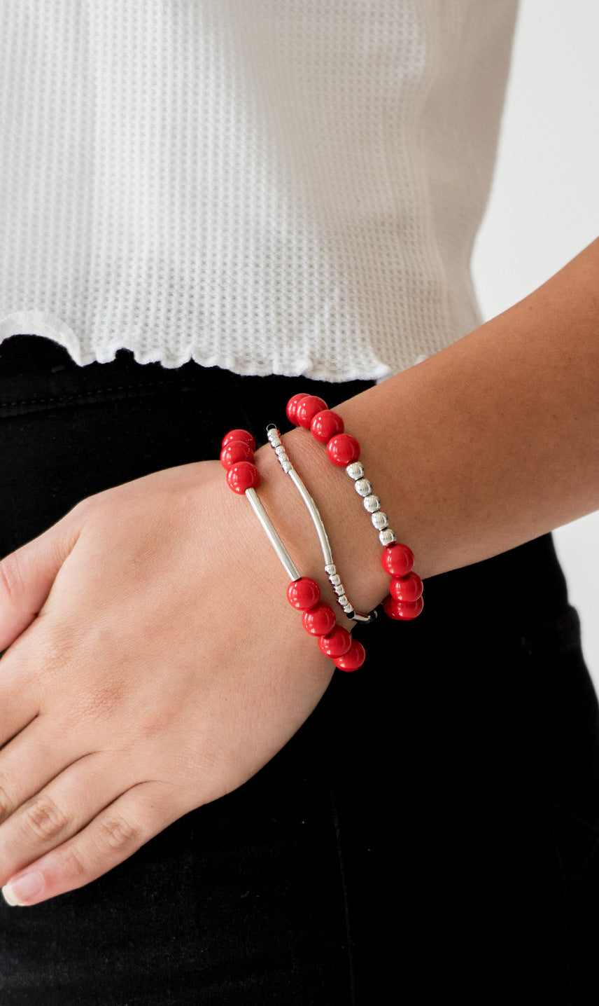 Paparazzi Bracelets - New Adventures - Red