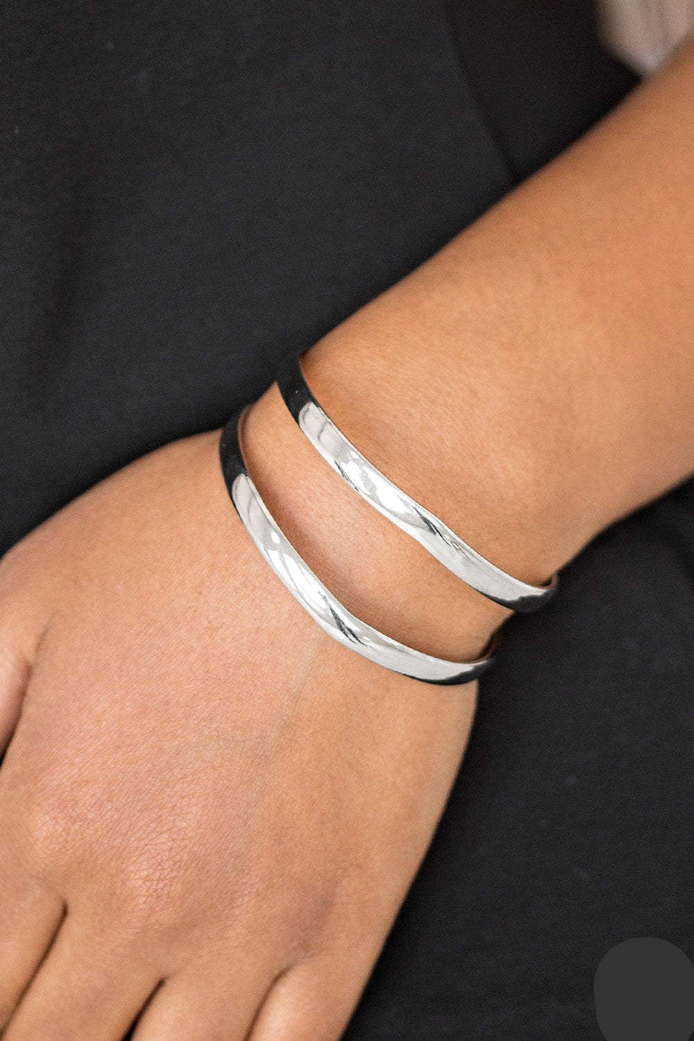 Paparazzi Bracelets - Palm Trees and Pyramids - Silver Cuff