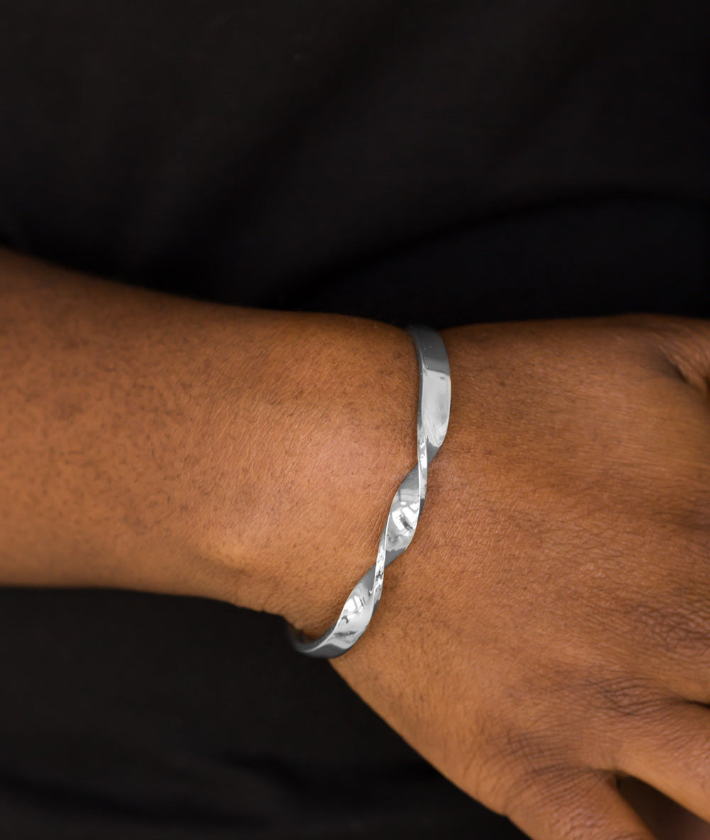 Paparazzi Bracelets - Traditional Twist - Silver