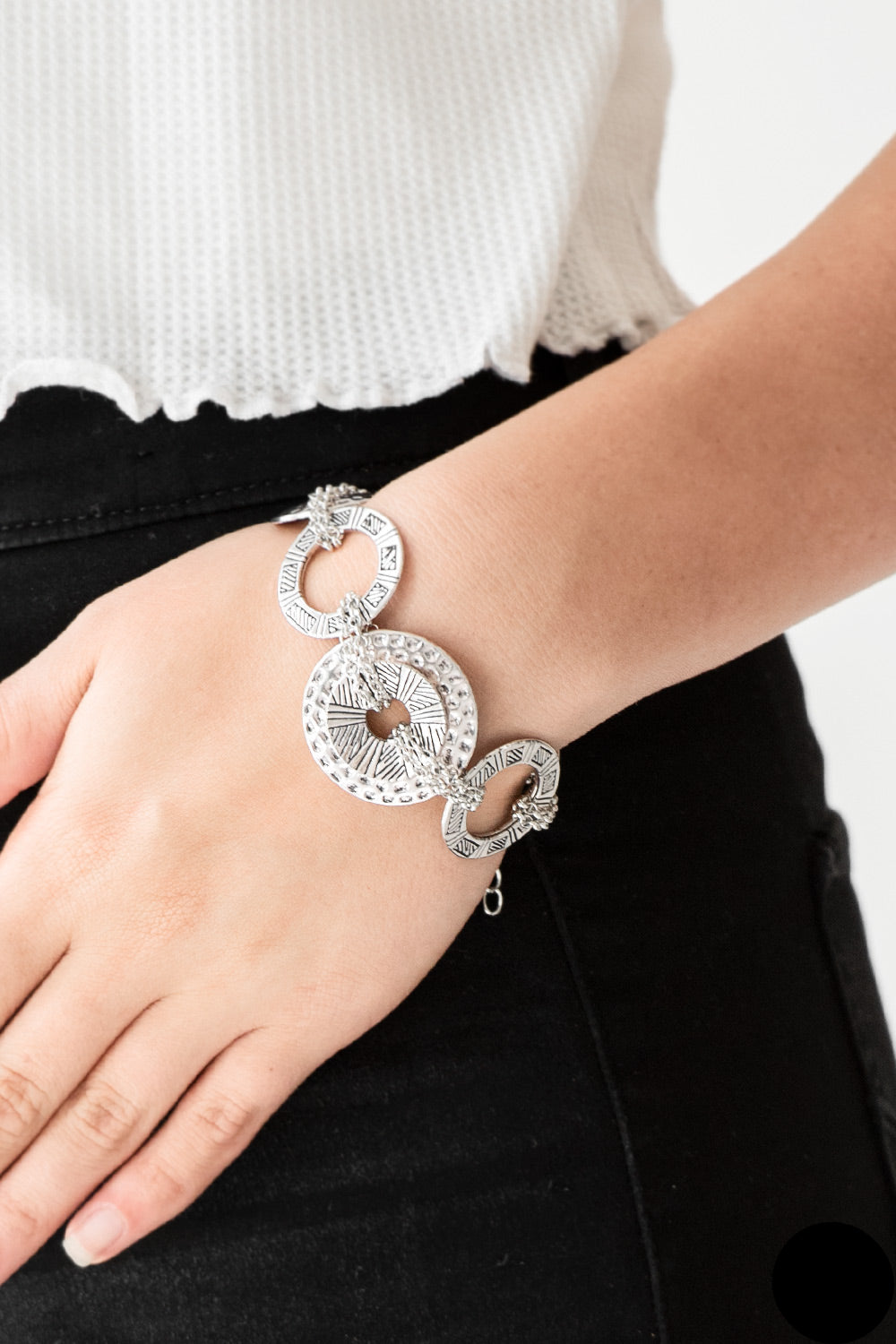 Paparazzi Bracelets - Way Wild - Silver