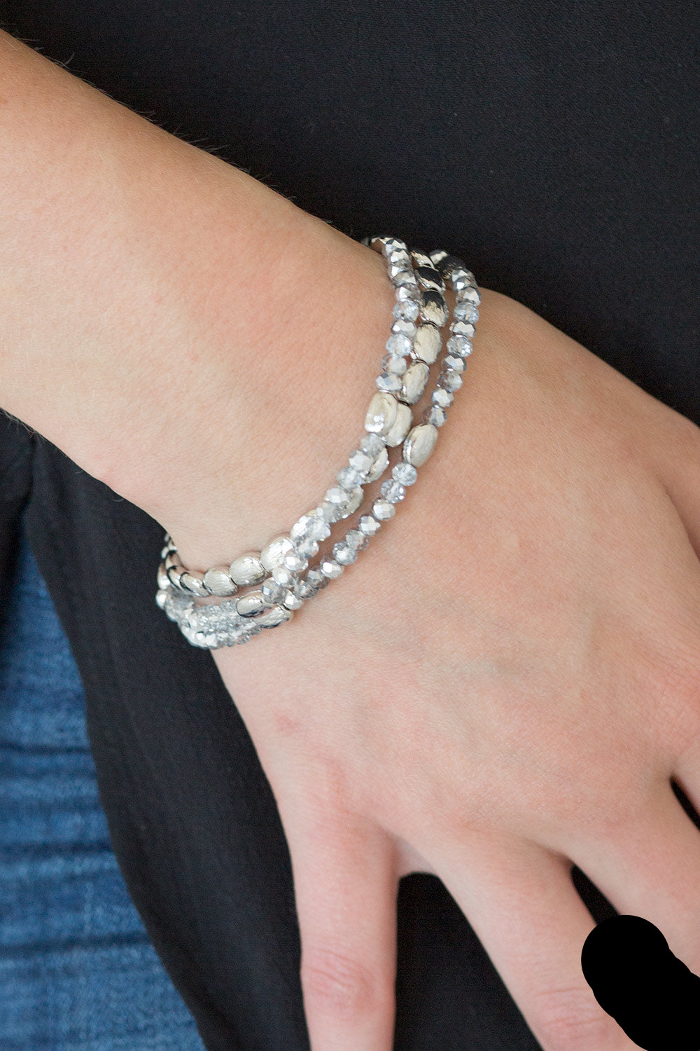 Paparazzi Bracelets - Hello Beautiful - Silver