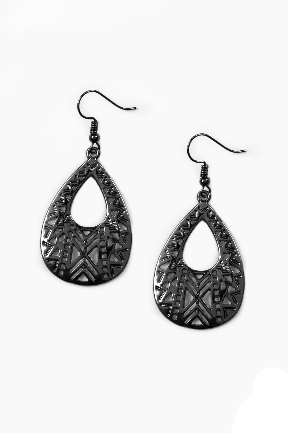 Paparazzi earring - Alpha Amazon - Black