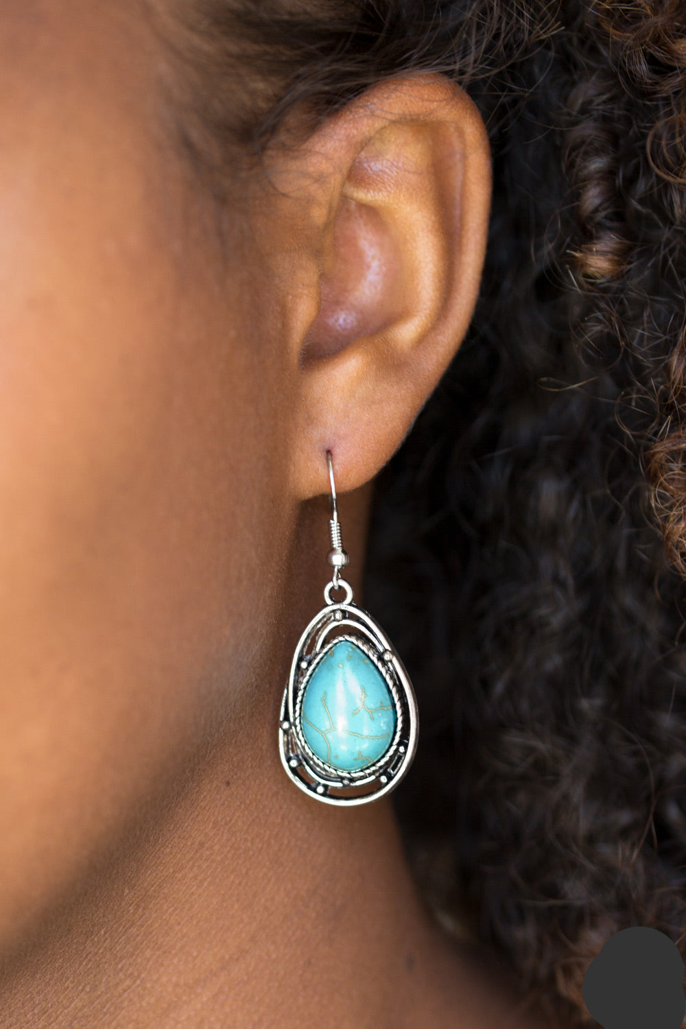 Paparazzi Earrings - Abstract Anthropology - Blue