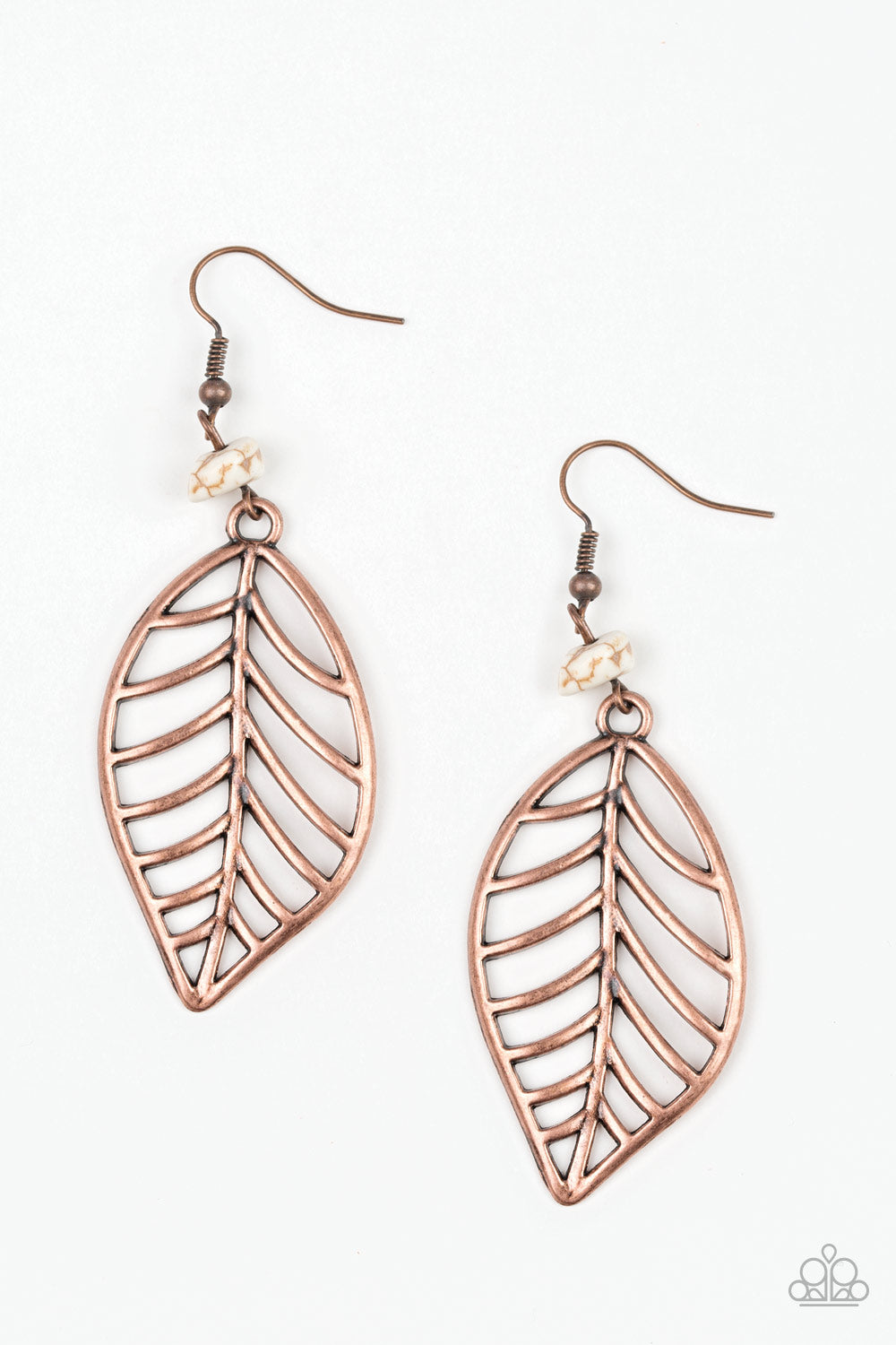 Paparazzi earrings - BOUGH Out - Copper