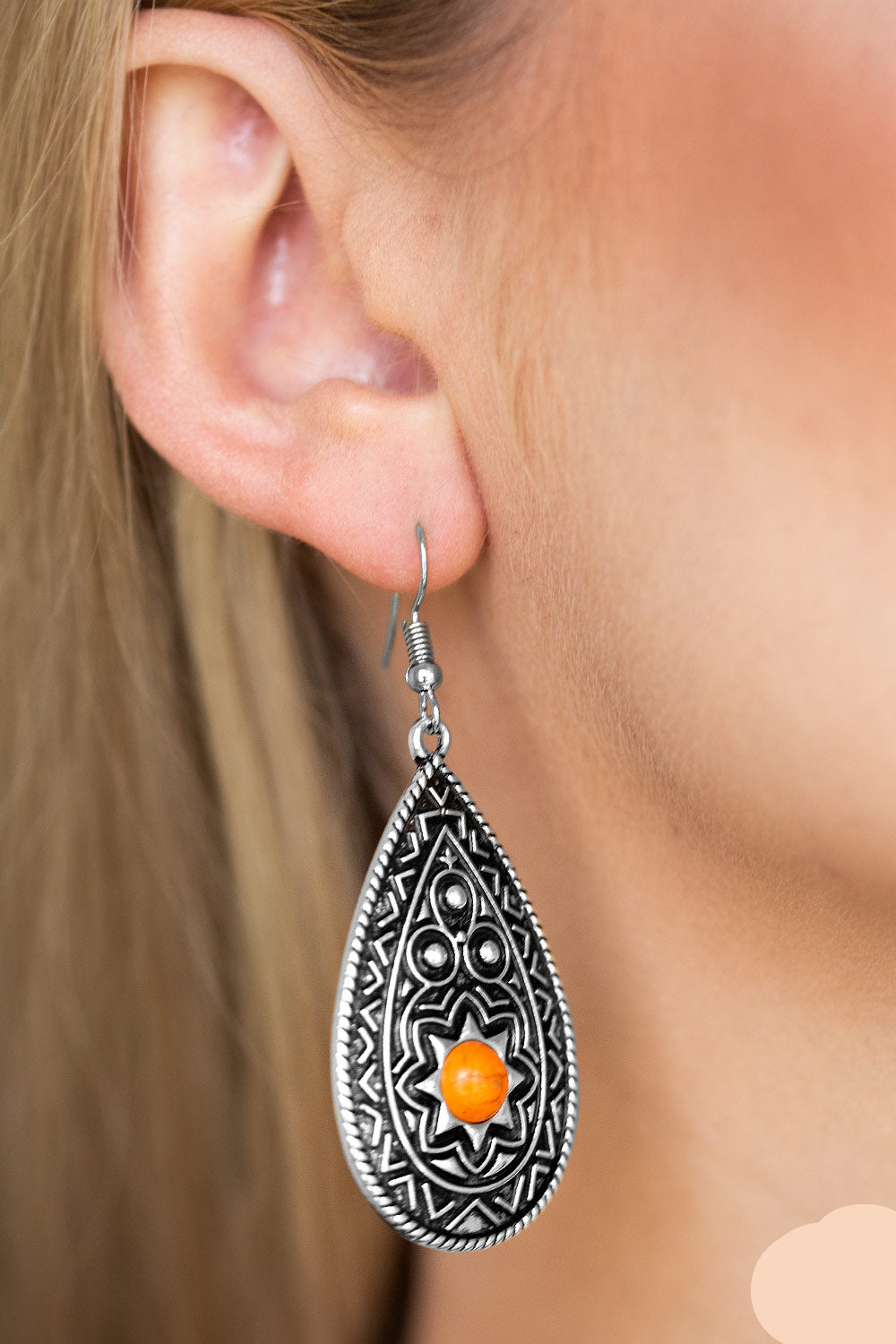Paparazzi Earrings - Summer Sol - Orange