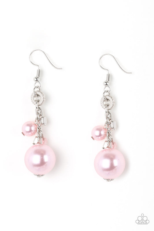 Paparazzi Earrings - Timelessly Traditional - Pink