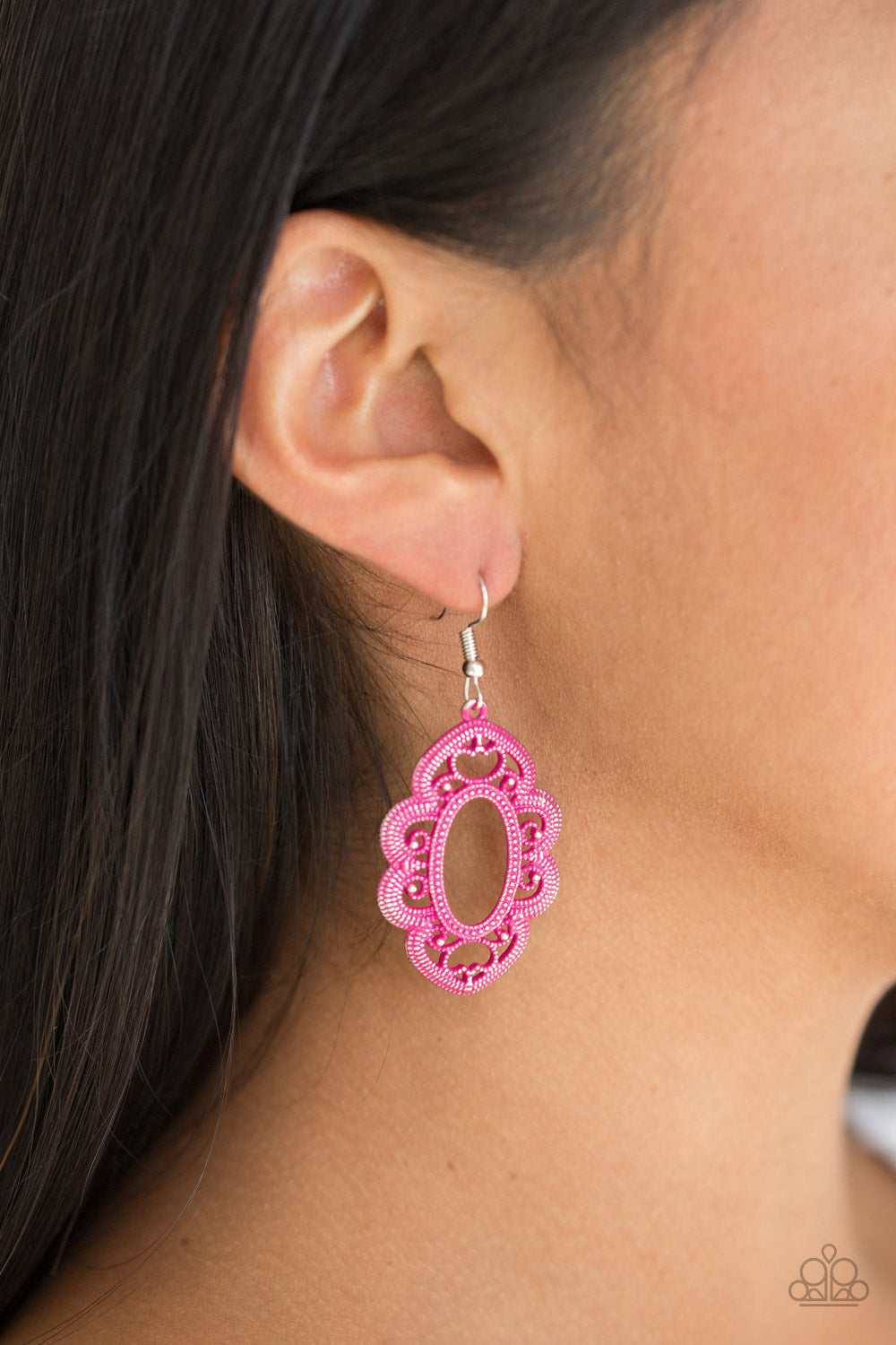 Paparazzi earring - Mantras and Mandalas - Pink
