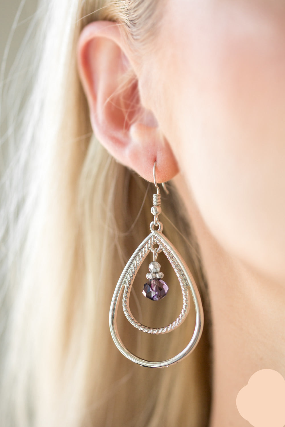 Paparazzi Earrings - REIGN On My Parade - Purple
