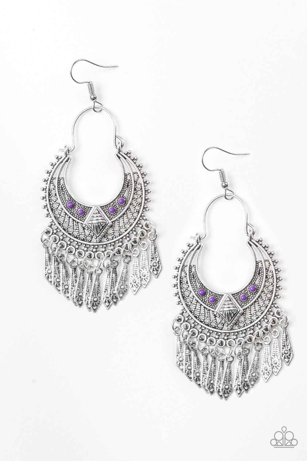 Paparazzi earring - Walk On The Wildside - Purple