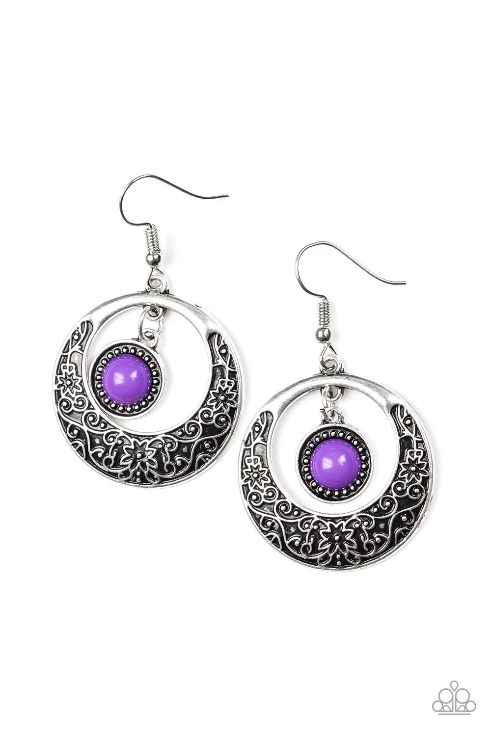 Paparazzi earring - Wandering Waikiki - Purple
