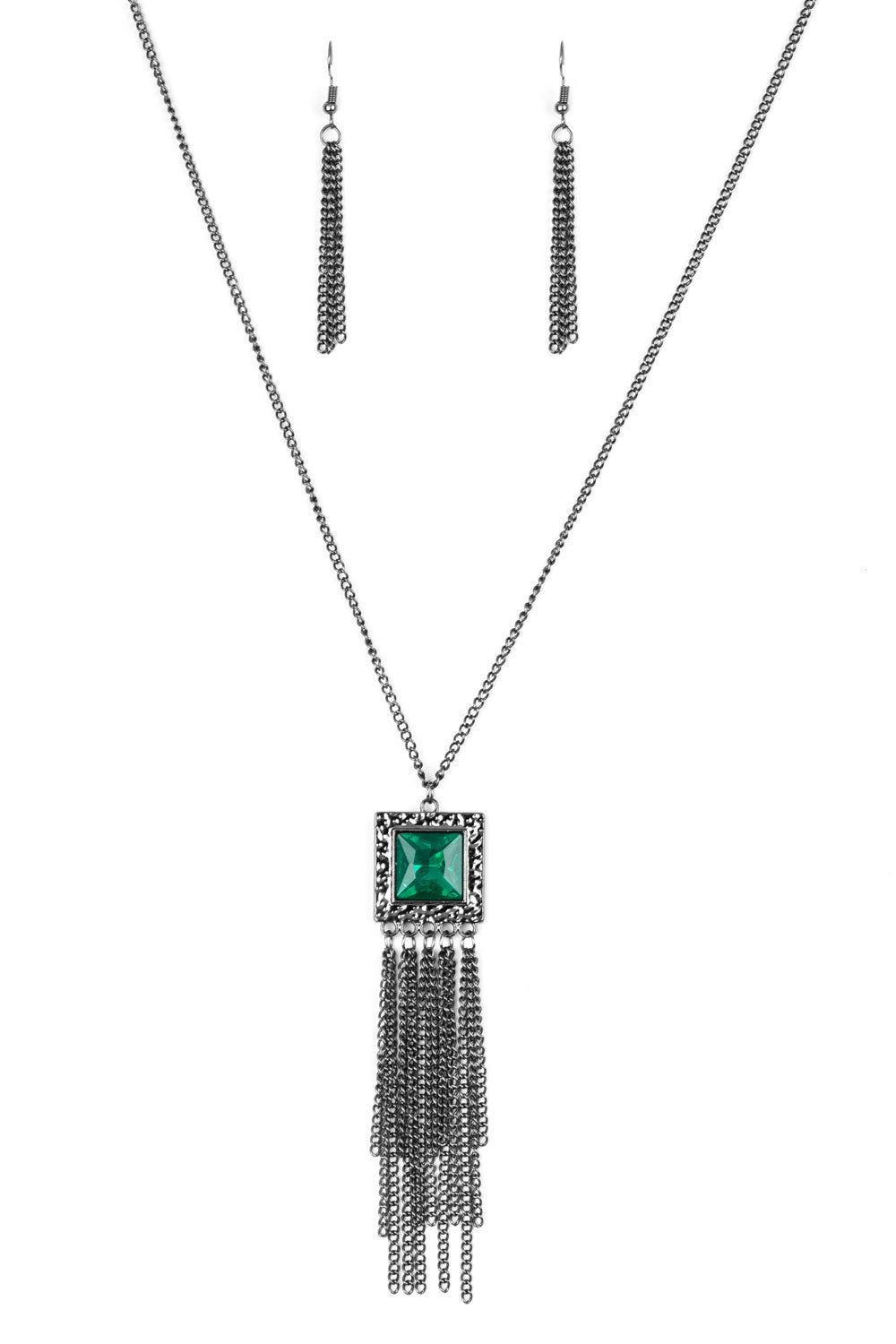 Paparazzi Necklaces - Shimmer Sensei - Green