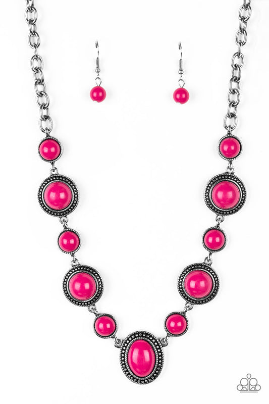 Paparazzi Necklaces - Voyager Vibes - Pink