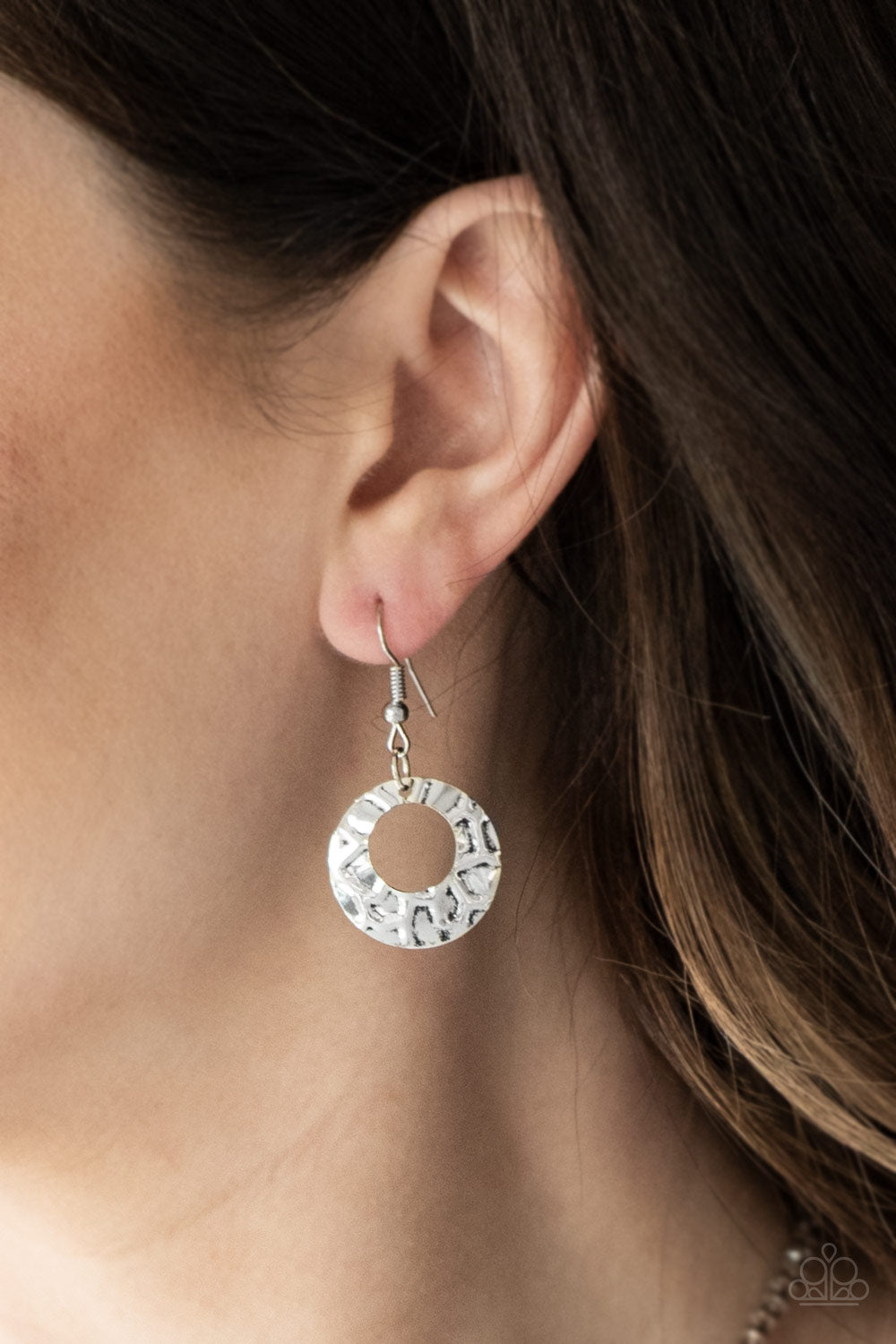 Texture Trio - Silver - Paparazzi Necklaces