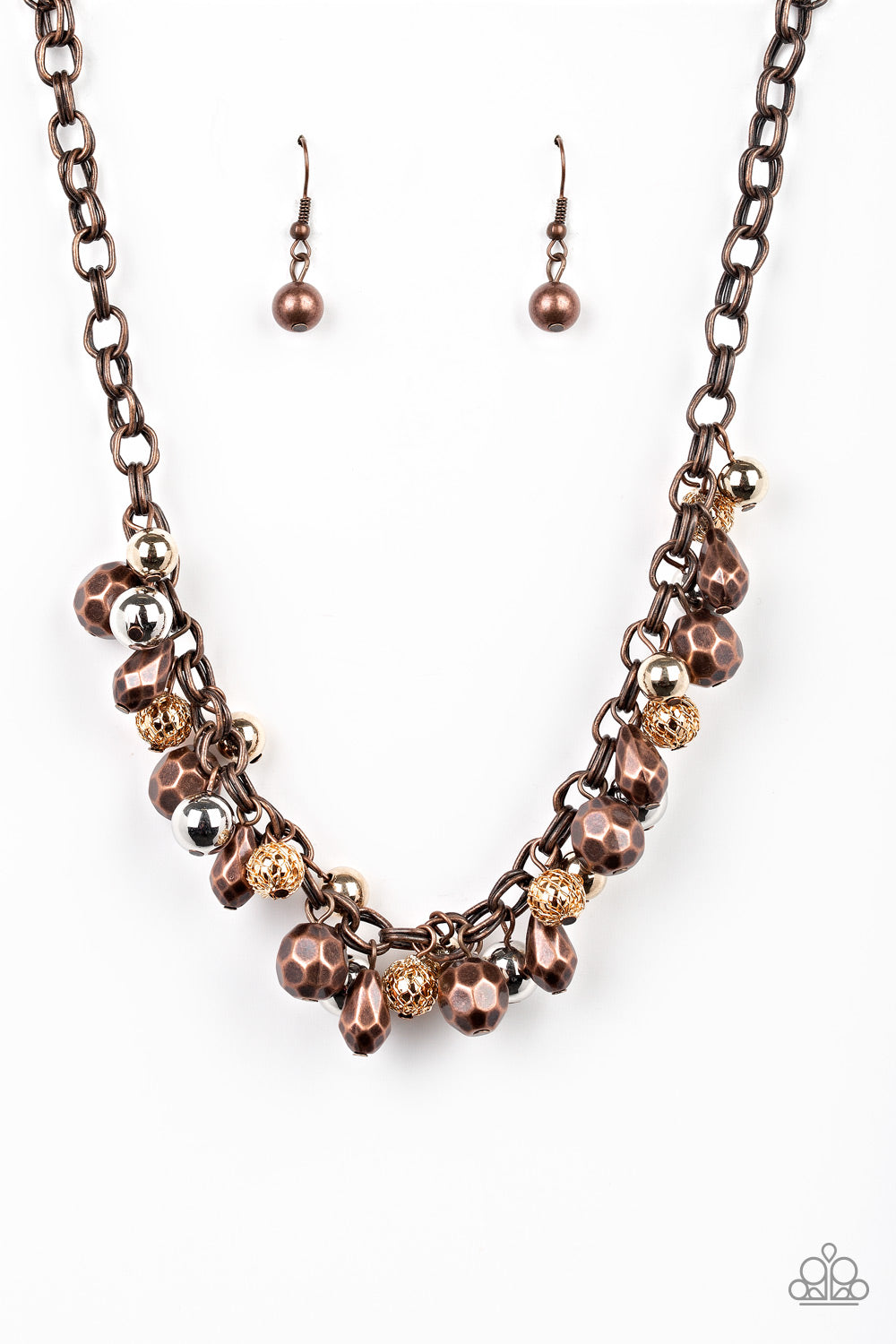 Paparazzi Necklaces - Paparazzi Top Zen Copper Necklace 