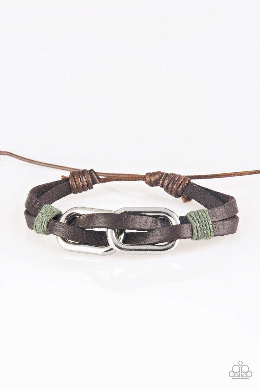 Paparazzi Urban bracelet - MOUNTAINEER Time Zone - Green