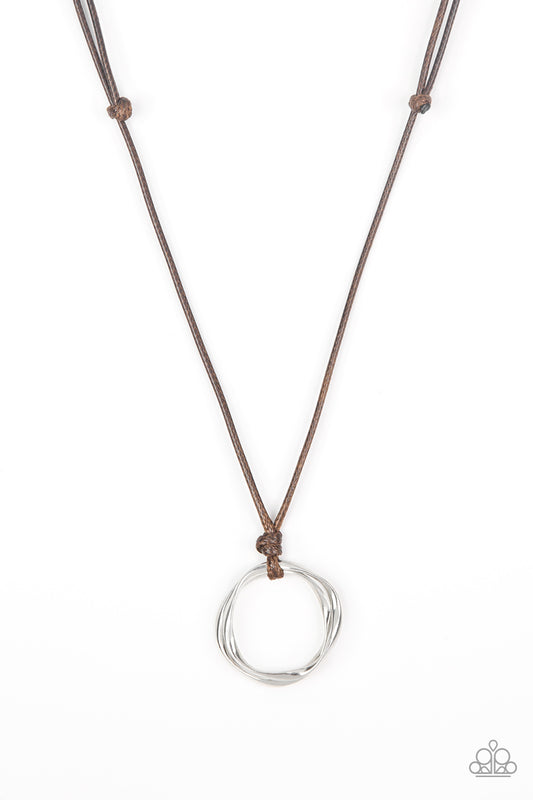 Paparazzi necklace Urban Collection - Go To Your ROAM! - Brown