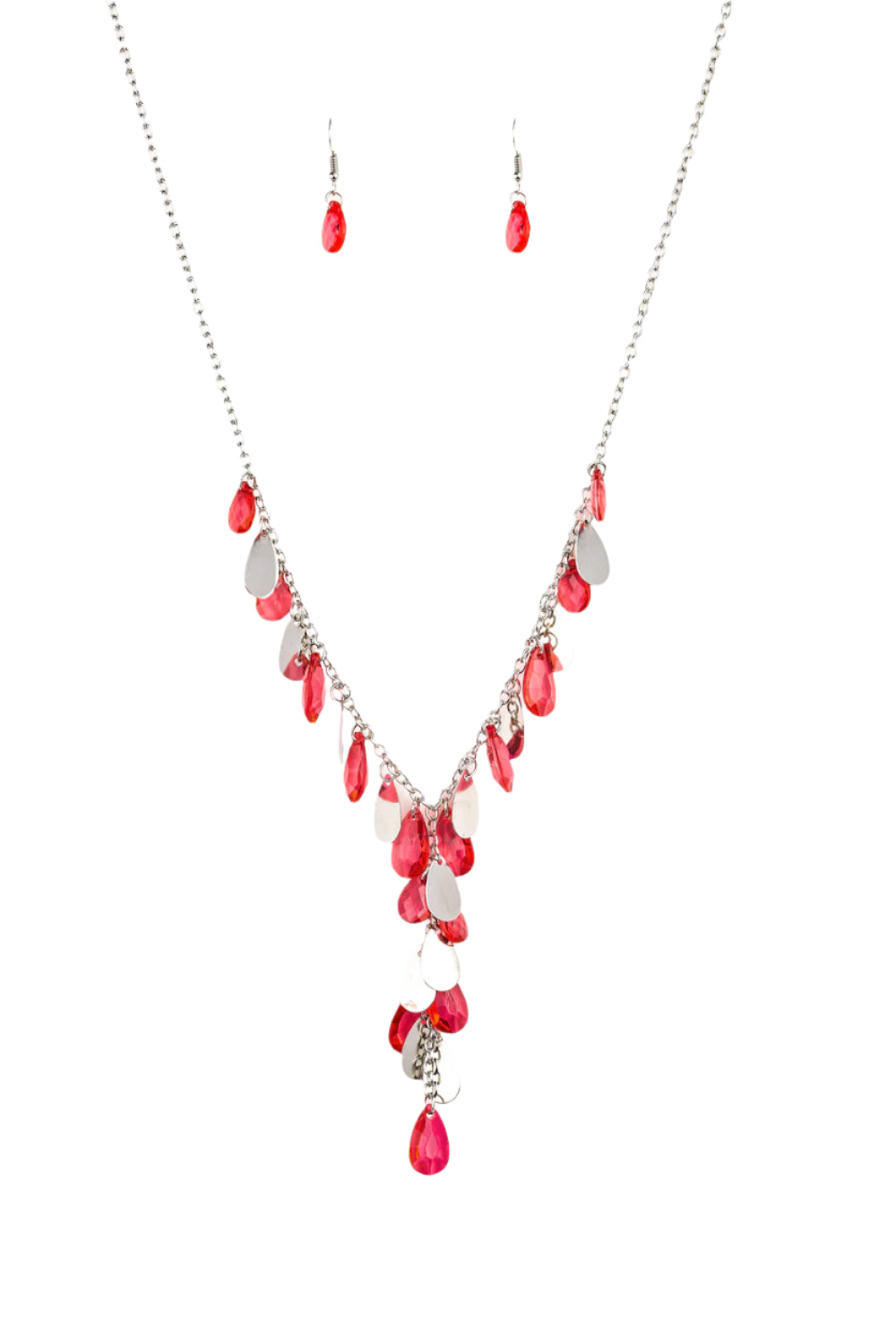 Paparazzi necklace - Sailboat Sunsets - Red