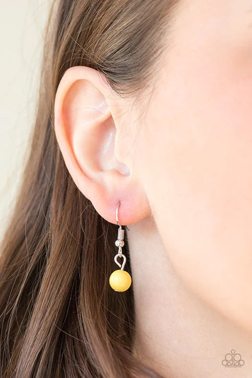 Paparazzi Necklaces - Collectively Carefree - Yellow