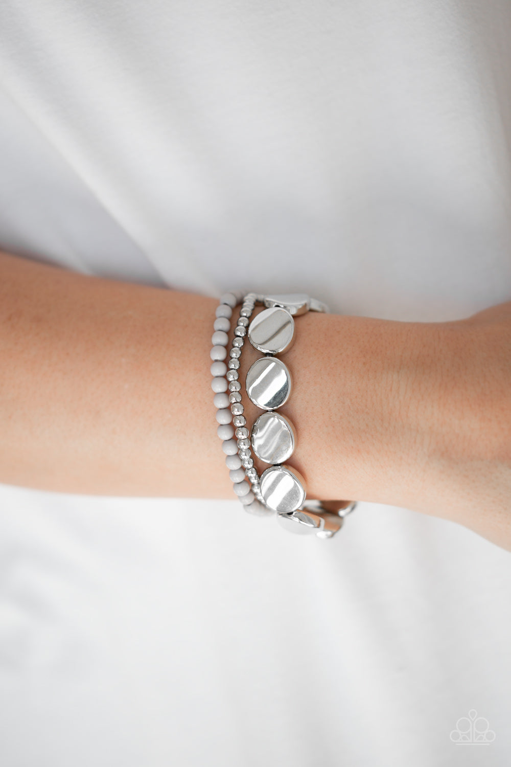 Paparazzi Bracelets - Beyond The Basics - Silver