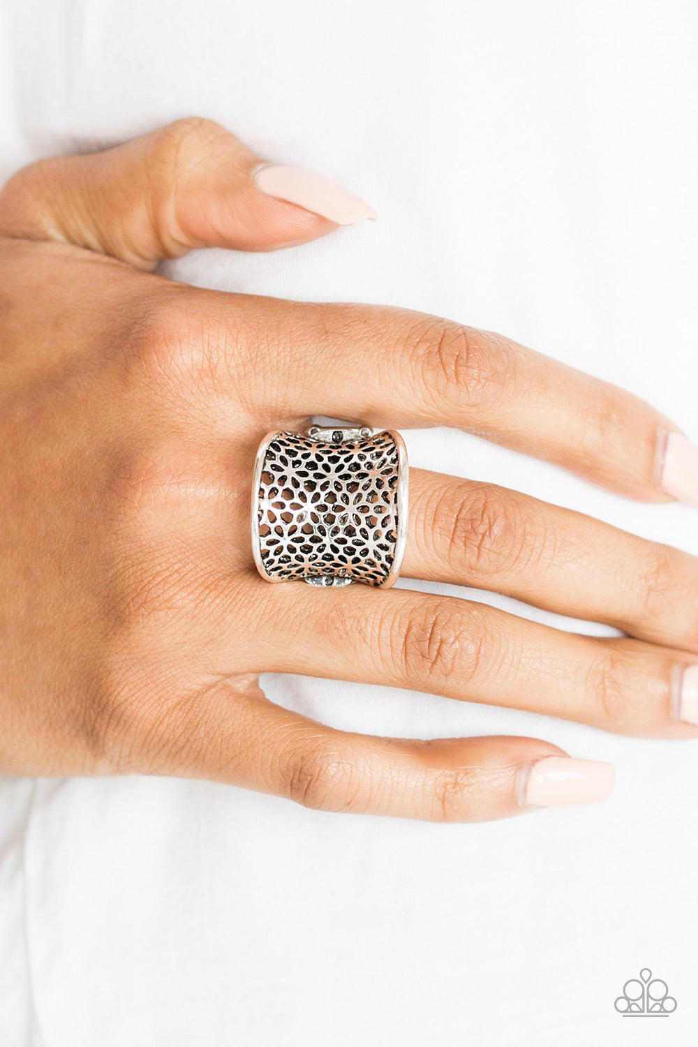 Paparazzi Rings - Garden Safari - Silver
