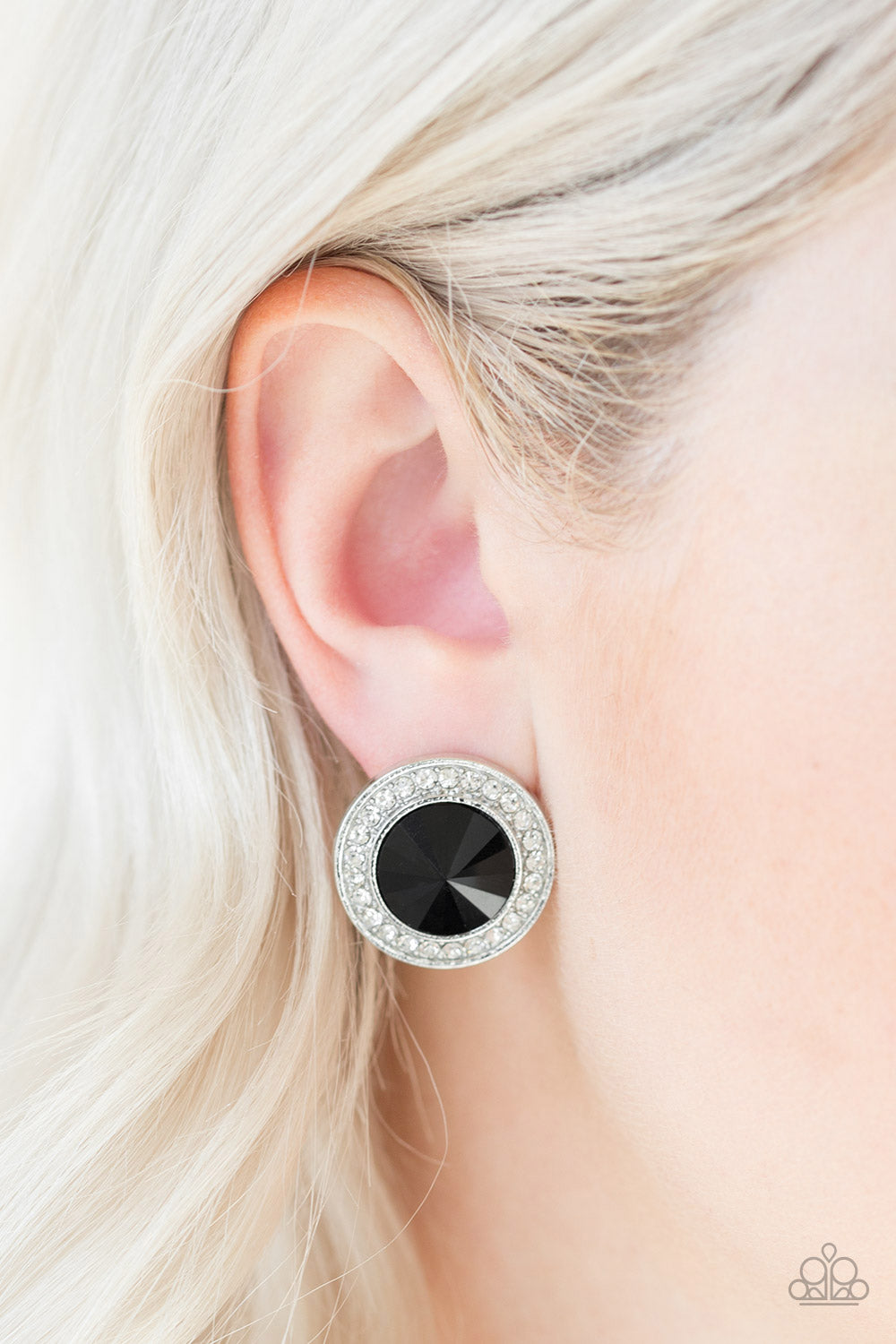 Paparazzi Earrings - What Should I Bling? - Black Post