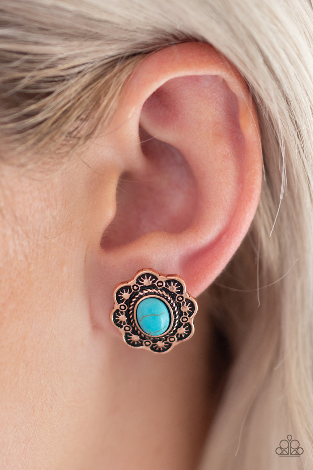 Paparazzi Earrings - Springtime Deserts - Copper